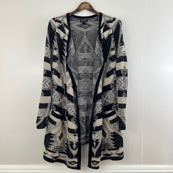 Lucky Brand Sweaters - Lucky Brand Western Print Longline Cardigan Size Medium